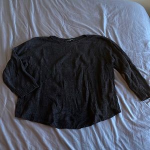 Black boxy sweater